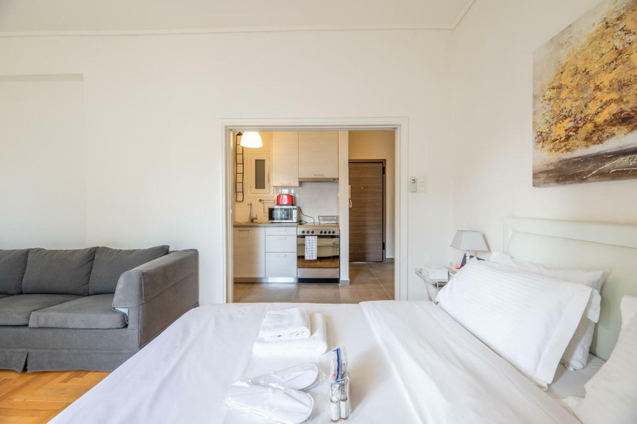 Top Sightseeing 3Rd Floor Studio On A Paved Road! Athene Buitenkant foto