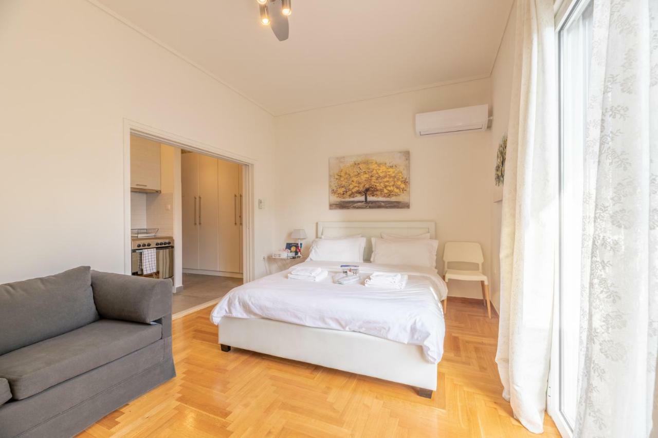 Top Sightseeing 3Rd Floor Studio On A Paved Road! Athene Buitenkant foto